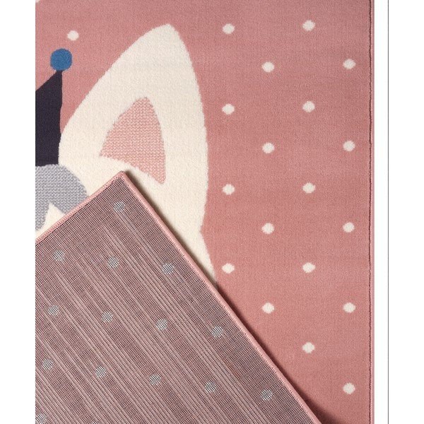 Vaikiškas rožinis kilimas Hanse Home Adventures Kitty Bonny, 160 x 220 cm-image-3