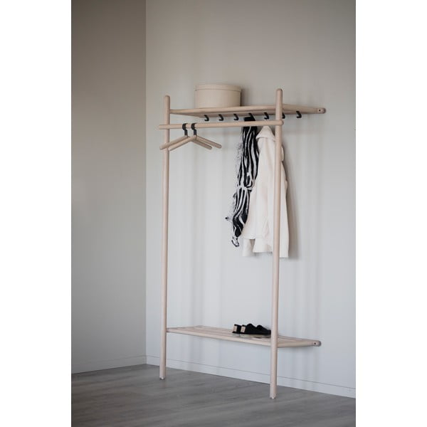 Natūralios spalvos prieškambario baldų komplektas iš ąžuolo medienos Milford - Rowico-image-2