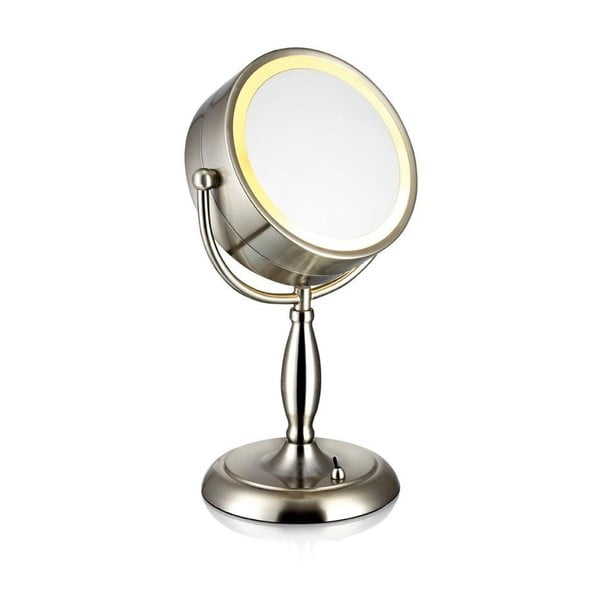 Stalo veidrodis su sidabro spalvos apšvietimu Markslöjd Face, ø 16,2 cm