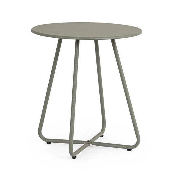 Iš plieno apvalios formos sodo šoninis staliukas ø 45 cm Jable   – Bizzotto