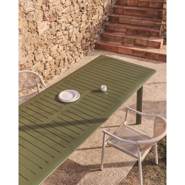 Iš metalo sodo valgomojo stalas 100x205 cm Brela – Kave Home-image-2