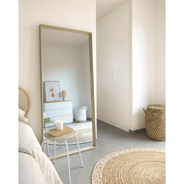Sieninis veidrodis 80x180 cm Nerina Natural – Kave Home-image-2