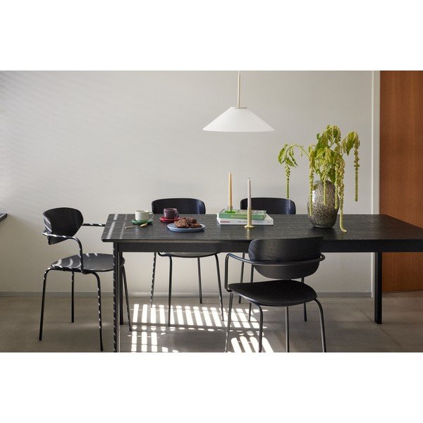 Valgomojo stalas juodos spalvos 95x195 cm Dapper – Hübsch-image-1