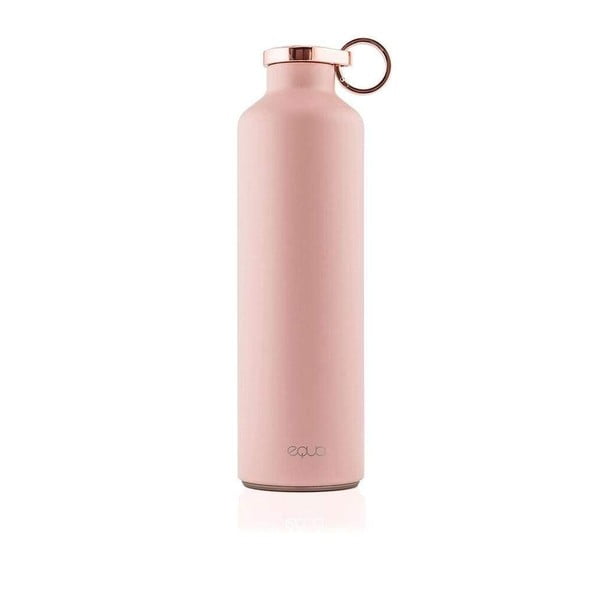 Rausvas nerūdijančio plieno termo buteliukas Equa Basic Pink Blush, 680 ml