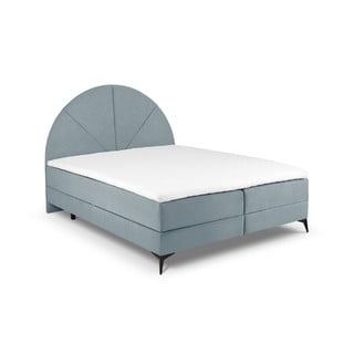 Šviesiai mėlyna lova su dėže 160x200 cm Sunset - Cosmopolitan Design