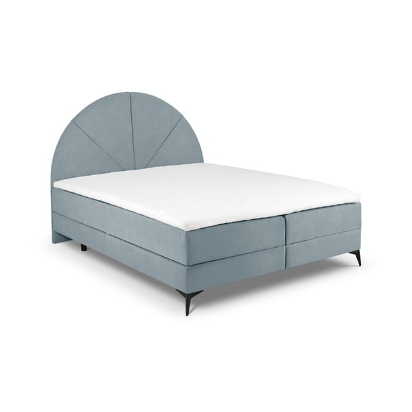 Šviesiai mėlyna lova su dėže 180x200 cm Sunset - Cosmopolitan Design