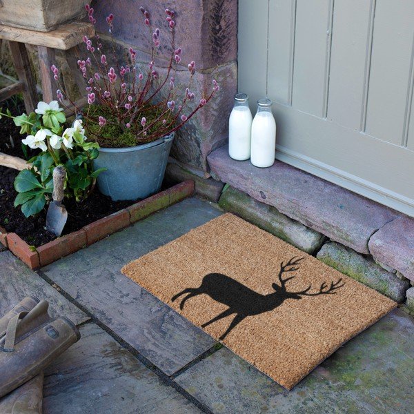 Iš kokoso pluošto grindų kilimėlis 40x60 cm Stag – Artsy Doormats-image-3