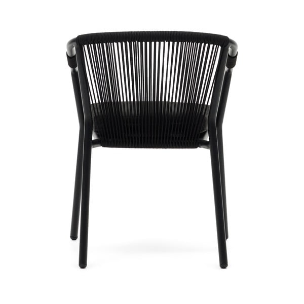 Juoda metalinė sodo kėdė Xelida - Kave Home-image-4