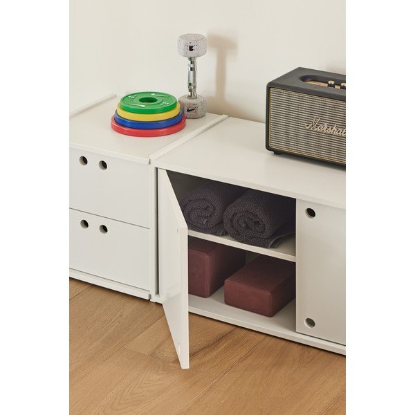 Kreminės spalvos TV spintelė 157x42x40 cm Wally – Teulat-image-4