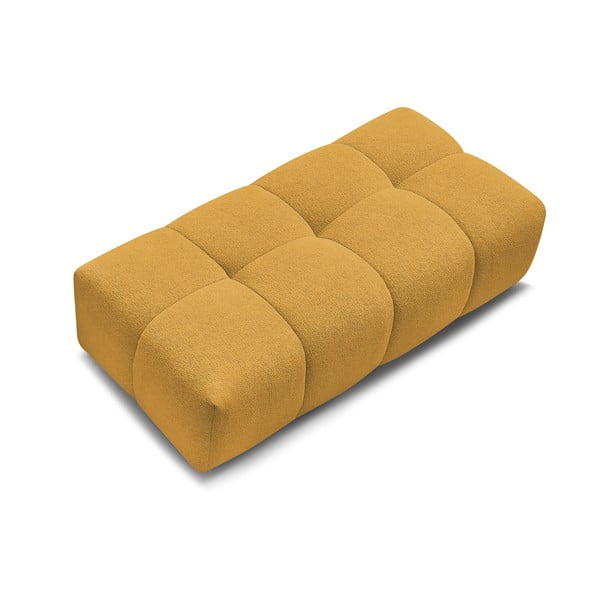 Garstyčių spalvos iš šenilinio audinio taburetė Everest – Bobochic Paris-image-4