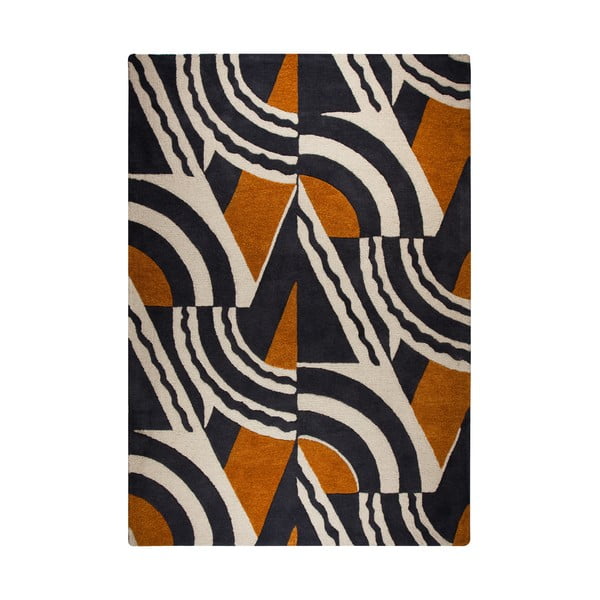 Rudai oranžinis rankomis austas kilimas "Flair Rugs Rythm Lifestyle", 160 x 230 cm