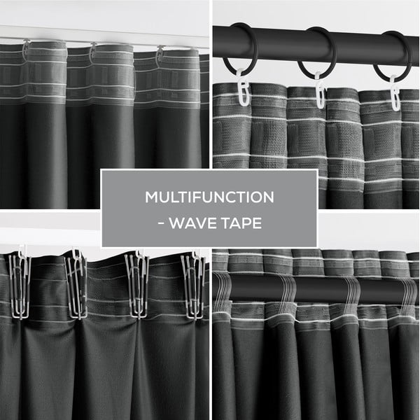 Pilkos spalvos iš velveto pritemdymas (dalinis užtemimas) užuolaida 140x270 cm – Restilo-image-4