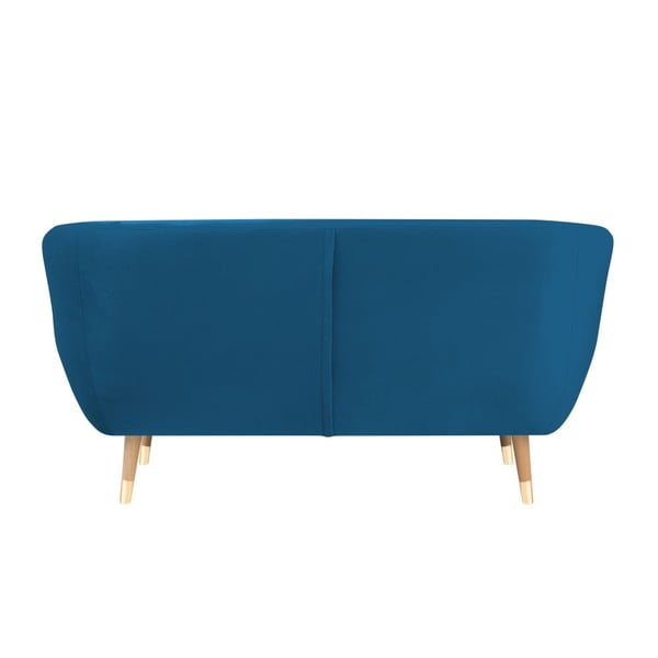 Mėlyna aksominė sofa Mazzini Sofas Benito, 158 cm-image-4