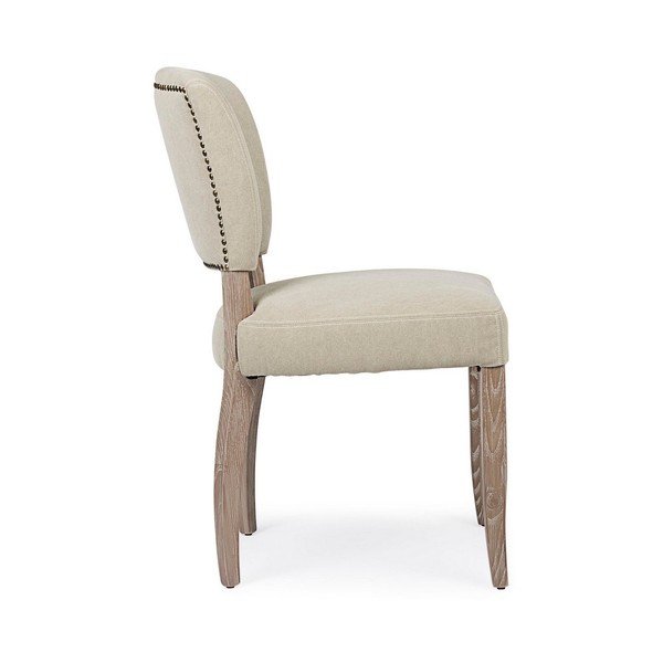 Smėlio spalvos iš audinio valgomojo kėdė Maratriz – Bizzotto-image-3