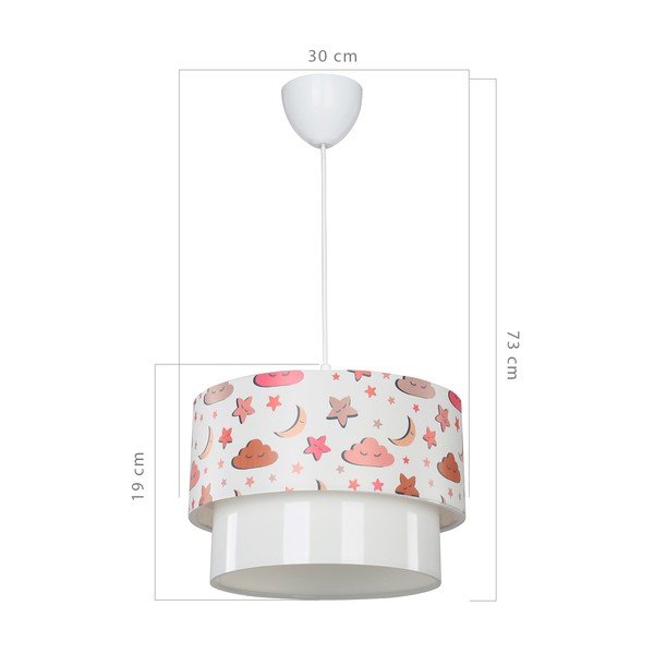 Vaikiškas šviestuvas baltos spalvos ø 30 cm Kinder – Squid Lighting-image-3