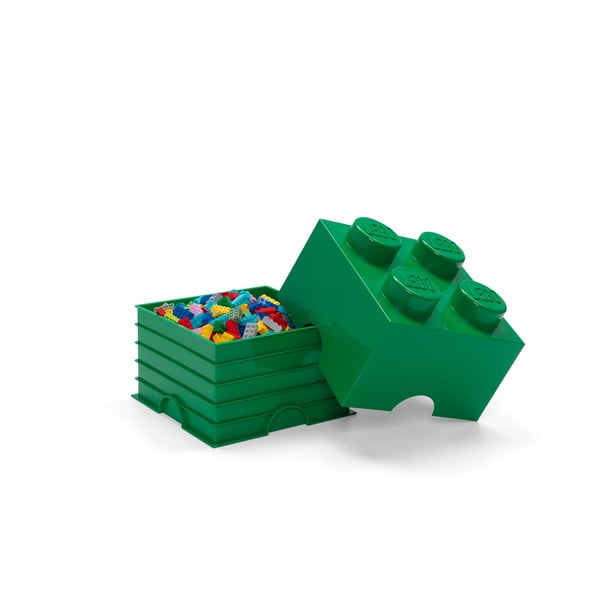 Žalia kvadratinė daiktadėžė LEGO®-image-1