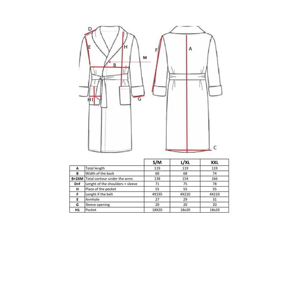 Iš medvilnės chalatas rudos spalvos L/XL Lindu – Tiseco Home Studio-image-4