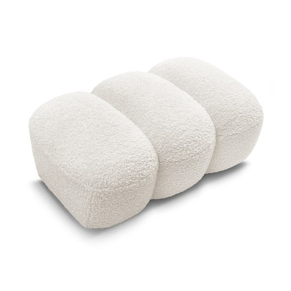 Baltos spalvos iš boucle taburetė Hippolyte – Bobochic Paris-image-4