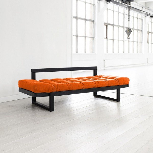 Sofa "Karup Edge" juoda/oranžinė-image-2