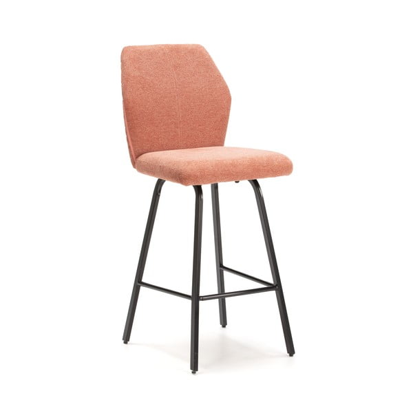 4 rausvai oranžinės spalvos baro kėdės (65 cm) Bei - Marckeric