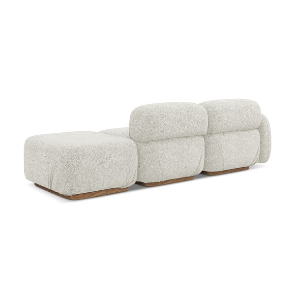 Kreminės spalvos modulinis gultas (su kairiuoju kampu) Ailani – Makamii-image-2