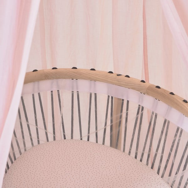 Šviesiai rožinės spalvos medvilninis baldakimas Carelene - Kave Home-image-2