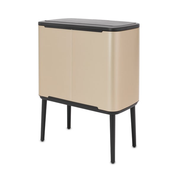 Iš plieno šiukšliadėžė auksinės spalvos rūšiavimui/galima atidaryti palietus 33 l Bo Touch Bin – Brabantia-image-4