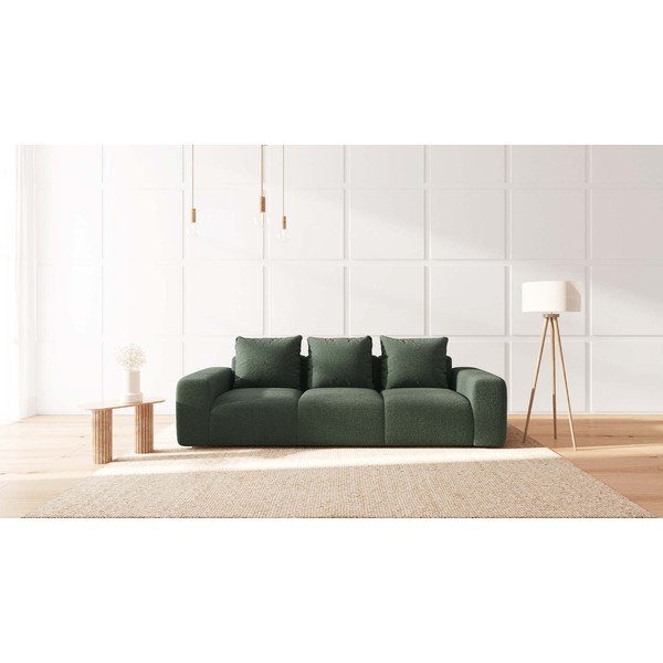 Sofa žalios spalvos iš boucle 287 cm Feiro – MESONICA-image-1