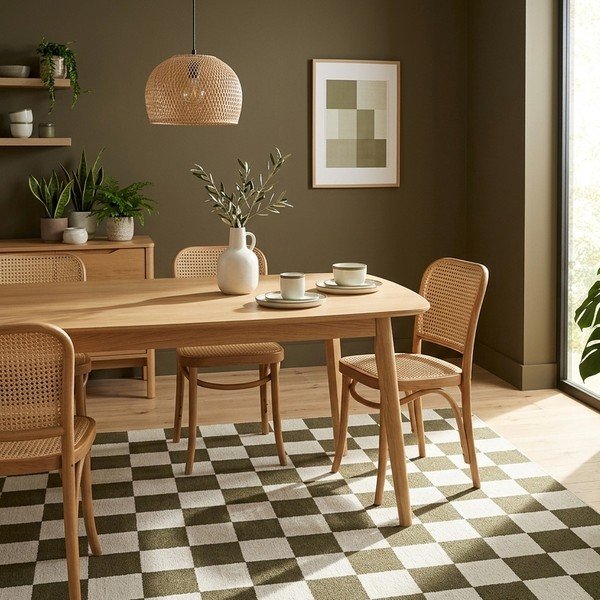 Žalios spalvos/kreminės spalvos kilimas 160x230 cm Bistro – ESTE-image-2