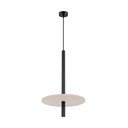 Juodos spalvos/smėlio spalvos iš metalo kabantis šviestuvas ø 30 cm Rilu – Sollux