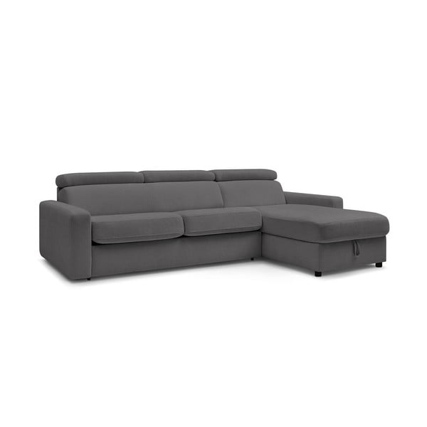 Sulankstoma kampinė sofa tamsiai pilkos spalvos (kintama) Monaco – Bobochic Paris-image-4