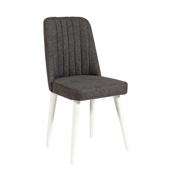 Valgomojo kėdė iš aksomo antracito spalvos Stormi Sandalye – Kalune Design