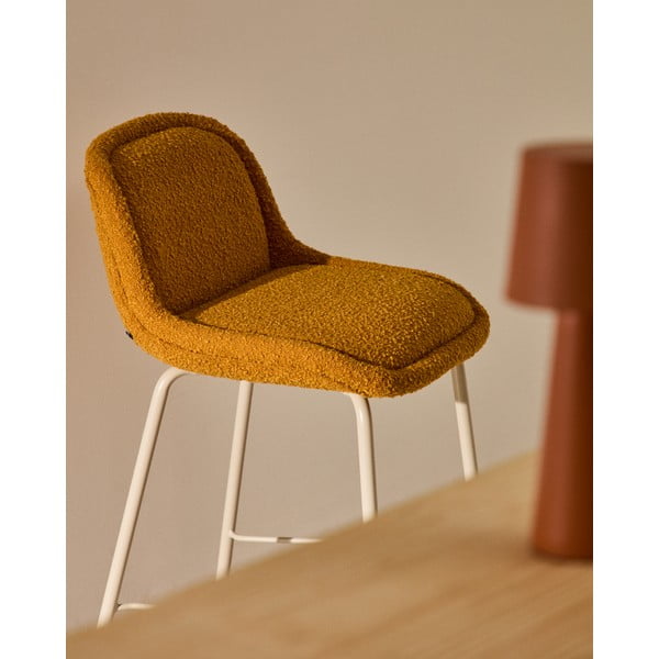 Garstyčių spalvos baro taburetė (sėdynės aukštis 65 cm) Aimin – Kave Home-image-1