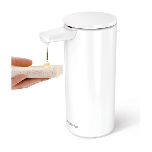 Automatinis iš metalo muilo dozatorius baltos spalvos 414 ml – simplehuman-image-3