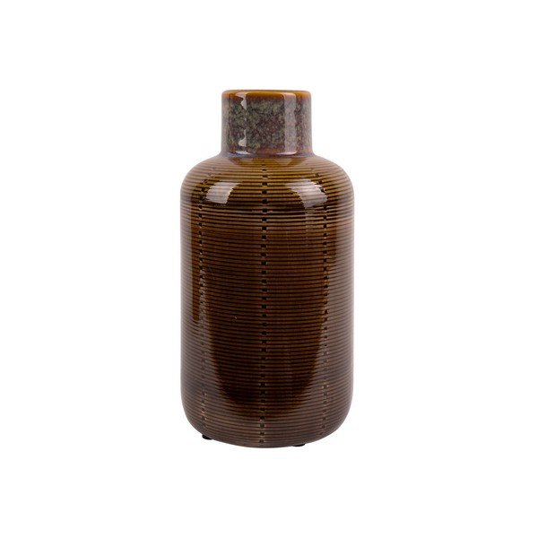 Ruda keraminė vaza PT LIVING Bottle, aukštis 23 cm