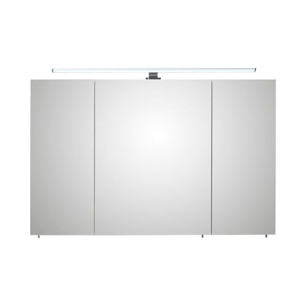Balta pakabinama vonios kambario spintelė su veidrodžiu 110x70 cm Set 360 - Pelipal