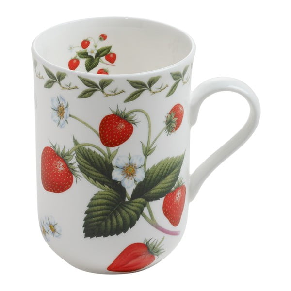 Kaulinio porceliano puodelis "Maxwell & Williams Orchard Fruits Strawberry", 320 ml