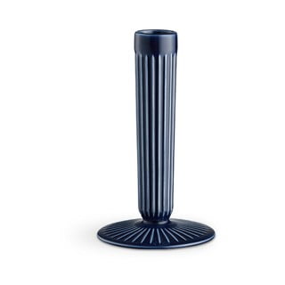 Tamsiai mėlynos spalvos akmens masės žvakidė Kähler Design Hammershoi, aukštis 16 cm