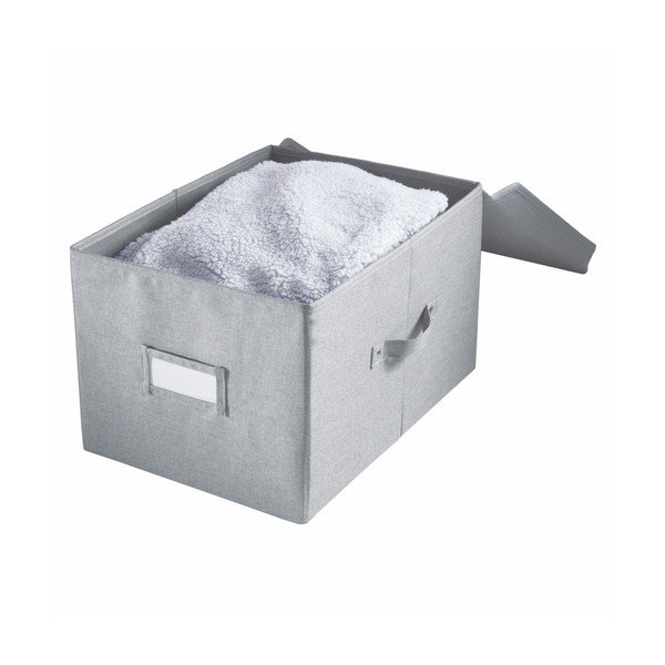 Pilka laikymo dėžė iDesign Codi, 39 x 28 cm-image-2