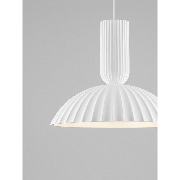 Baltos spalvos iš akmens kabantis šviestuvas ø 50 cm Ammos – Nova Luce-image-2