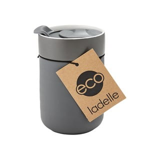 Tamsiai pilkas kelioninis puodelis Ladelle Eco, 300 ml