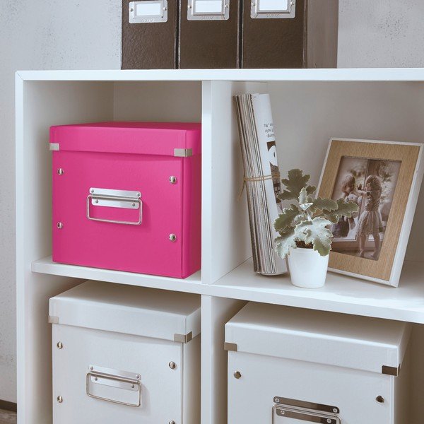 Rožinė laikymo dėžutė Leitz Office, 26 cm ilgio-image-1
