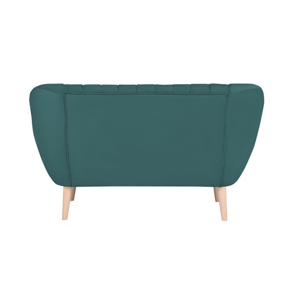 Turkio spalvos mėlyna dviejų vietų sofa "Micadoni Home Vincente-image-2