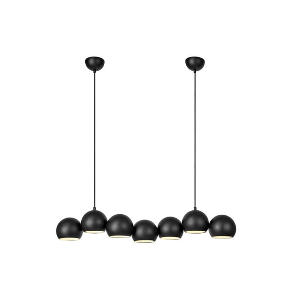 Juodos spalvos kabantis šviestuvas su metaliniu gaubtu Cupolo – Markslöjd