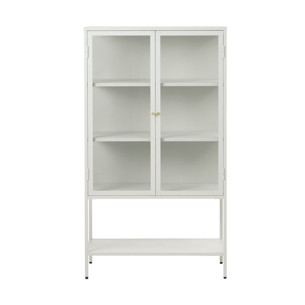 Vitrina iš metalo baltos spalvos 88x132 cm Carmel – Unique Furniture