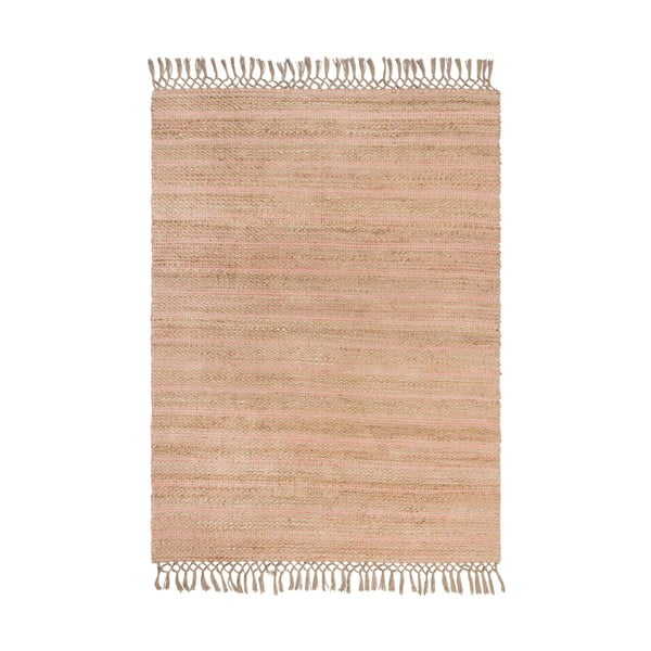 Rožinis džiuto kilimas Flair Rugs Equinox, 120 x 170 cm