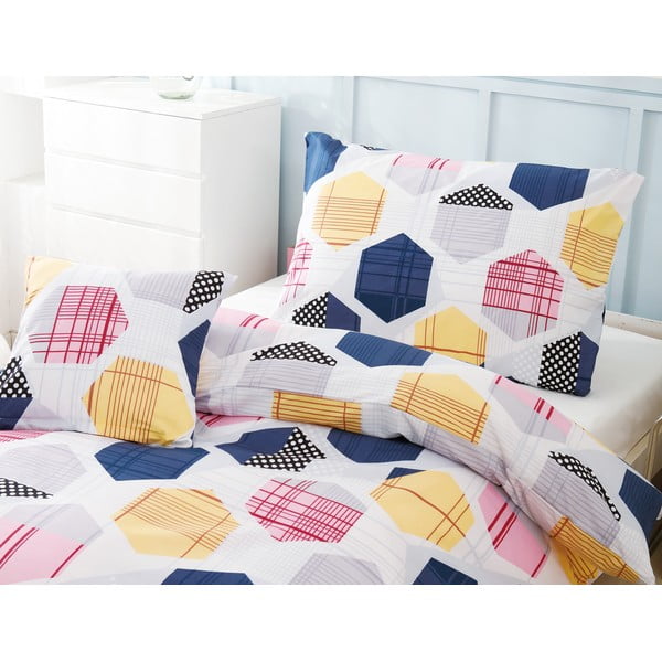 Viengulė patalynė iš mikrosatino 3 dalių 140x200 cm Amelie – My House-image-1