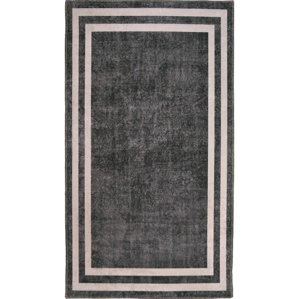 Pilkos ir kreminės spalvos plaunamas kilimas 150x80 cm - Vitaus