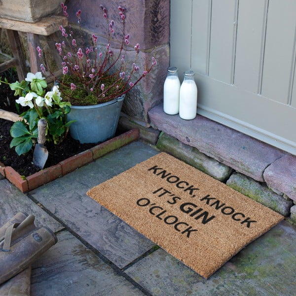 Iš kokoso pluošto grindų kilimėlis 40x60 cm Gin O'Clock – Artsy Doormats-image-4