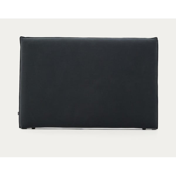 Antracito spalvos iš audinio galvūgalis 180x118 cm Jaira – Kave Home-image-4
